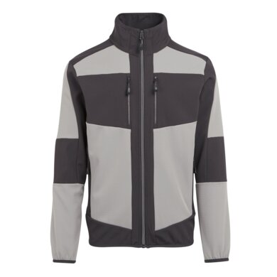 E-VOLVE 2-vrstvová softshellová bunda - sv.sivá+tm.sivá