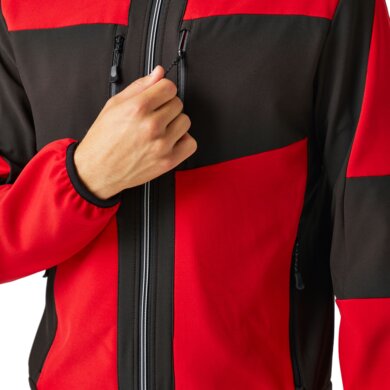 E-VOLVE 2-vrstvová softshellová bunda - červená+čierna