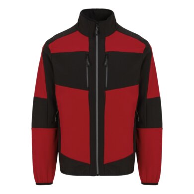 E-VOLVE 2-vrstvová softshellová bunda - červená+čierna
