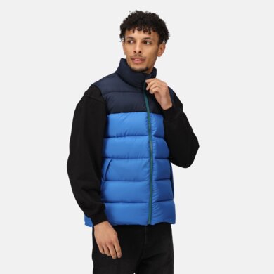 Pánska vesta VINTAGE PUFFER - strongblue/navy