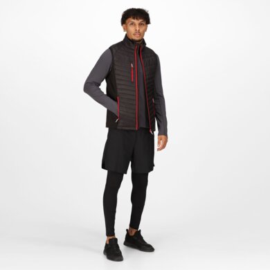 Pánska vesta NAVIGATE HYBRID - black/classic red