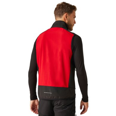 Softshellová vesta E-Volve - červená+čierna
