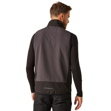 Softshellová vesta E-Volve - tm.sivá+čierna