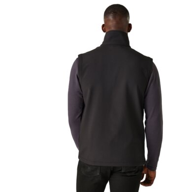 Pánska softshellová vesta NAVIGATE (2-vrstvová) - čierna+sivá