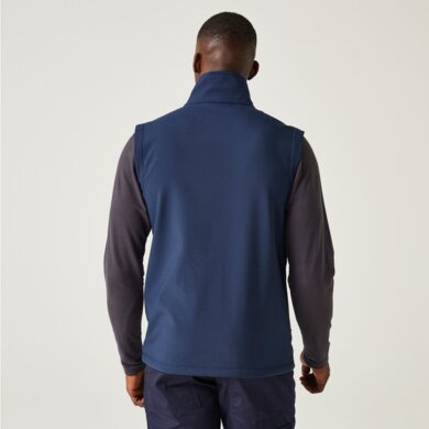 Pánska softshellová vesta NAVIGATE (2-vrstvová) - navy+sivá