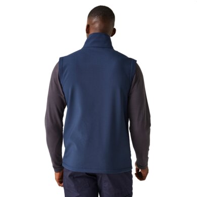 Pánska softshellová vesta NAVIGATE (2-vrstvová) - navy+sivá