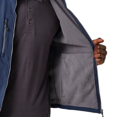 Pánska softshellová vesta NAVIGATE (2-vrstvová) - navy+sivá