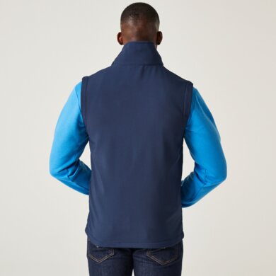 Pánska softshellová vesta NAVIGATE (2-vrstvová) - navy+francúzska modrá