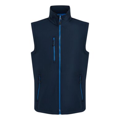 Pánska softshellová vesta NAVIGATE (2-vrstvová) - navy+francúzska modrá