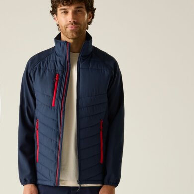 Pánska bunda -  PRO UNIVERSAL JACKET - tmavomodro - červená