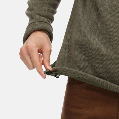 Mikina HOLBECK HALF ZIP FLEECE - tmavá khaki