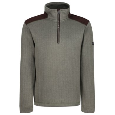 Mikina HOLBECK HALF ZIP FLEECE - tmavá khaki