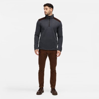 Mikina HOLBECK HALF ZIP FLEECE - navy