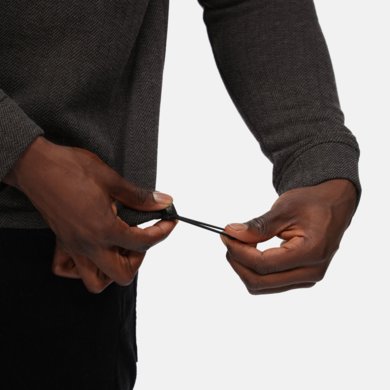 Mikina HOLBECK HALF ZIP FLEECE - čierna