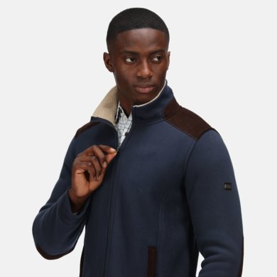Mikina FAVERSHAM FULL ZIP FLEECE - navy