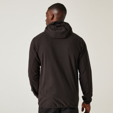 Pánska fleecová mikina NAVIGATE na zips - čierna+oranžová