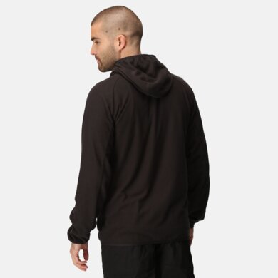 Pánska fleecová mikina NAVIGATE na zips - čierna+tm.sivá