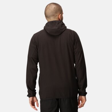 Pánska fleecová mikina NAVIGATE na zips - čierna+tm.sivá