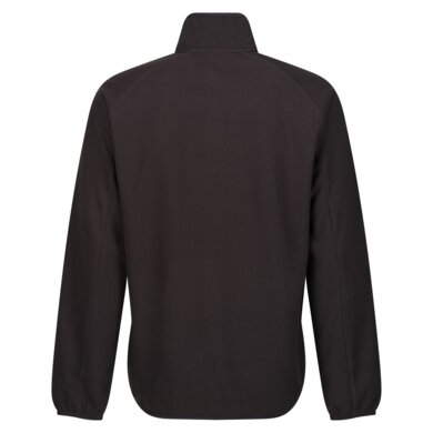 Mikina fleecová NAVIGATE so štvrtinovým zipsom - black/classic red