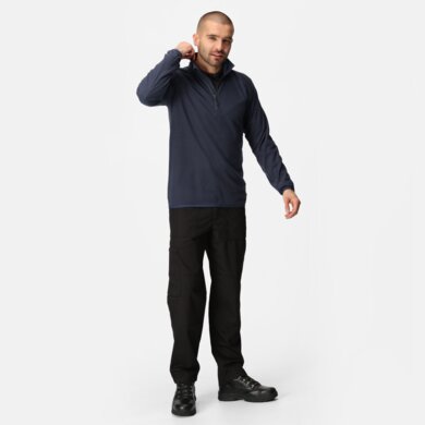 Mikina fleecová NAVIGATE so štvrtinovým zipsom - navy/seal