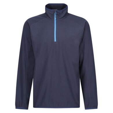Mikina fleecová NAVIGATE so štvrtinovým zipsom - navy/french blue