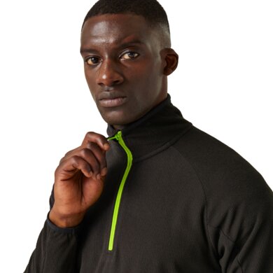 Mikina fleecová NAVIGATE so štvrtinovým zipsom - navy/french blue