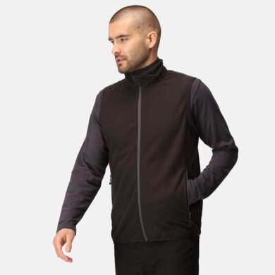 Pánska fleecová vesta NAVIGATE - čierna+sivá