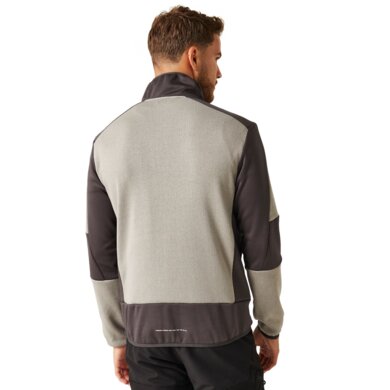 E-Volve hybrid Midlayer strečová bunda - sv.sivá+tm.sivá