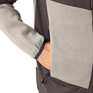 E-Volve hybrid Midlayer strečová bunda - sv.sivá+tm.sivá