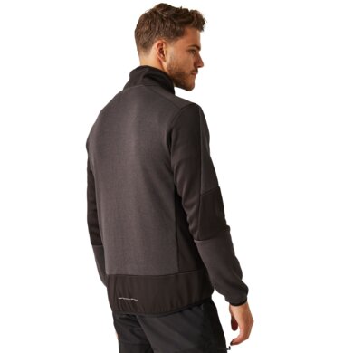 E-Volve hybrid Midlayer strečová bunda - tm.sivá+čierna