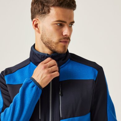 E-Volve hybrid Midlayer strečová bunda - modrá+navy