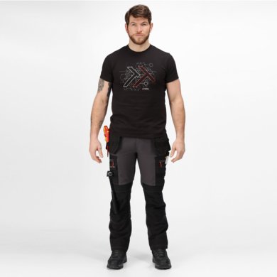 Pracovné nohavice INFILTRATE SOFTSHELL STRETCH - farba: iron/black