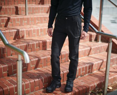 Pracovné nohavice PROLITE SOFTSHELL STRETCH TROUSERS - farba: navy