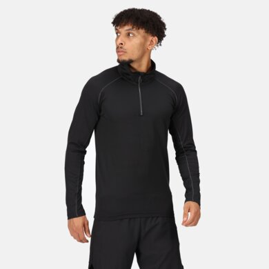 Stredná vrstva CORE STRETCH HALF ZIP - black