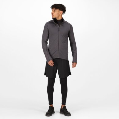 Stredná vrstva CORE STRETCH FULL ZIP - seal grey