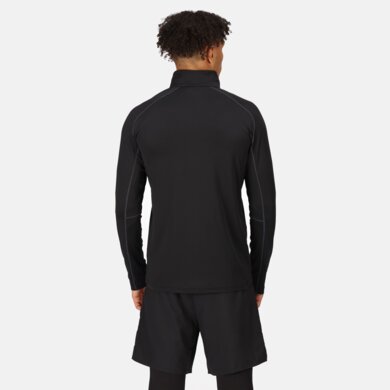 Stredná vrstva CORE STRETCH FULL ZIP - black