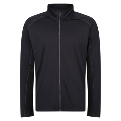 Stredná vrstva CORE STRETCH FULL ZIP - black