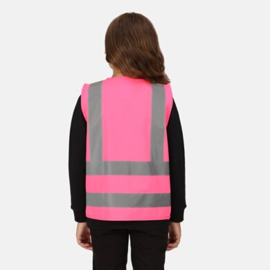 Detská reflexná vesta PRO HIS-VIS JUNIOR - fluro pink