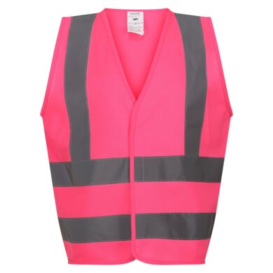 Detská reflexná vesta PRO HIS-VIS JUNIOR - fluro pink