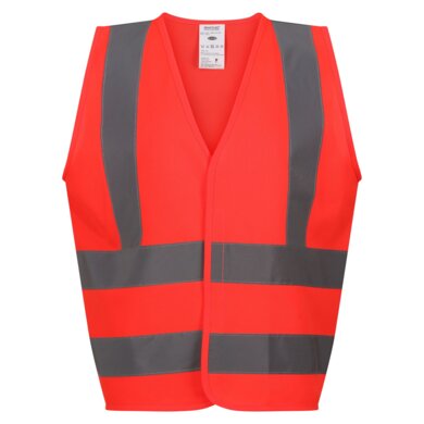 Detská reflexná vesta PRO HIS-VIS JUNIOR - fluro red