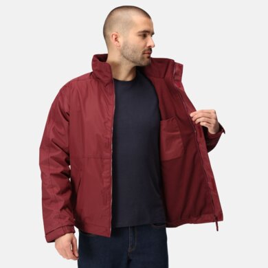 Bunda DOVER BOMBER - pánska -  burgundy