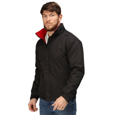 Bunda DOVER BOMBER - pánska -  black/classic red