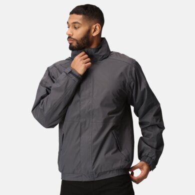 Bunda DOVER BOMBER - pánska -  seal grey/black