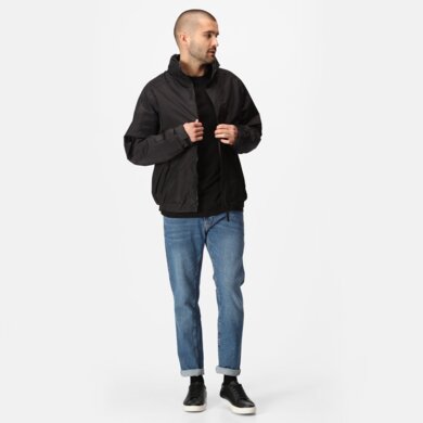 Bunda DOVER BOMBER - pánska -  black/ash