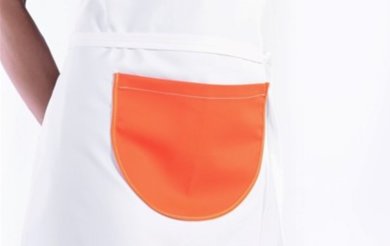 Zástera Kveta farebná (oranžovo - biela) - VYROBENÉ NA SLOVENSKU