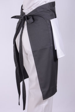Zástera do pása s vreckom - sivá - VYROBENÉ NA SLOVENSKU