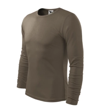 Tričko pánske FIT-T LS -  MALFINI - army