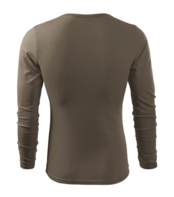 Tričko pánske FIT-T LS -  MALFINI - army