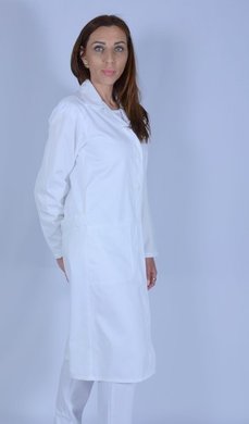 Plášť pracovný biely - dámsky (100% bavlna) VYROBENÉ NA SLOVENSKU