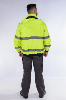 Bunda pracovná Klovela reflexná pánska- neoteplená (žltá) - VYROBENÉ NA SLOVENSKU
